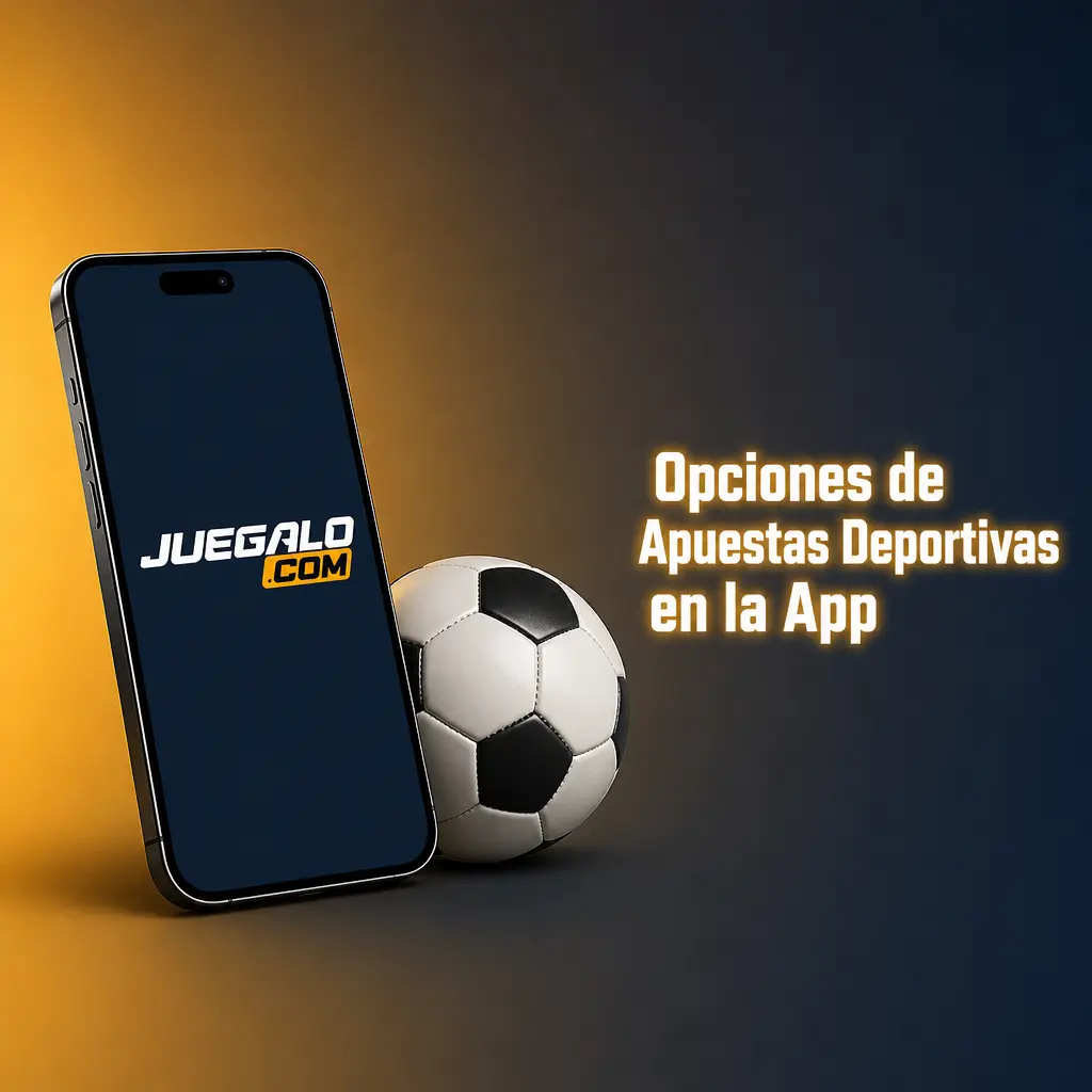 Opciones de apuestas deportivas disponibles en la app de Juegalo